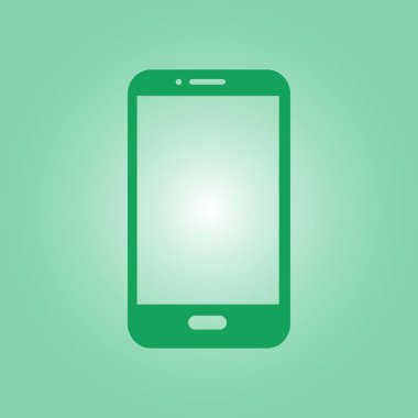 Smartphone simge vektör Illustration. Düz tasarım stili. 