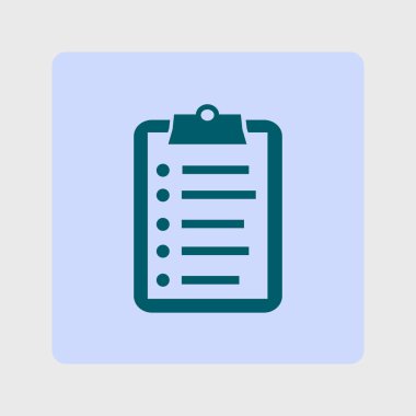 Listesi vektör simgesini denetleyin. Alışveriş listesi simgesi. Düz tasarım stili.