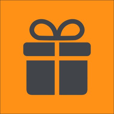 Hediye kutusu renk vektör simgesi