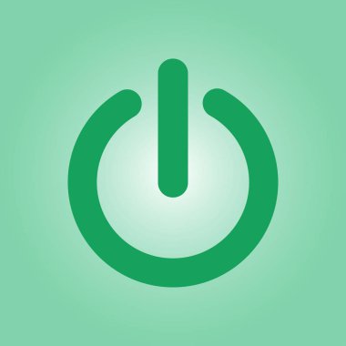 Güç işareti simgesi. Vektör çizim