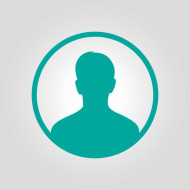 Kullanıcı simgesi simgesi. Kişi sembolü. İnsan avatarı. Düz stil.. 