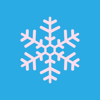 Kar tanesi simgesi. Yılbaşı Dekorasyonu. Tüm Noel ve yeni yıl kutlamak için.