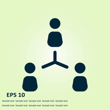 İletişim konsepti. Sosyal ağ tek simgesi. Küresel teknoloji İş dünyasındaki sosyal bağlantılar ağı.