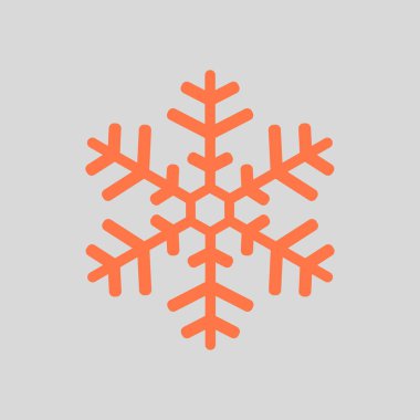 Kar tanesi simgesi. Yılbaşı Dekorasyonu. Tüm Noel ve yeni yıl kutlamak için.