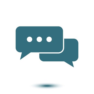 İletişim vektör çizim simgesi. Düz tasarım stili.