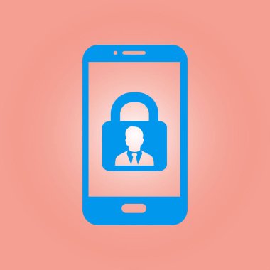 Internet güvenlik kavramı simgesi. Kimlik ve koruma simgesi.