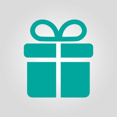 Hediye kutusu simgesi. Hediye - kişisel bir teklif. Hediye paketleri.
