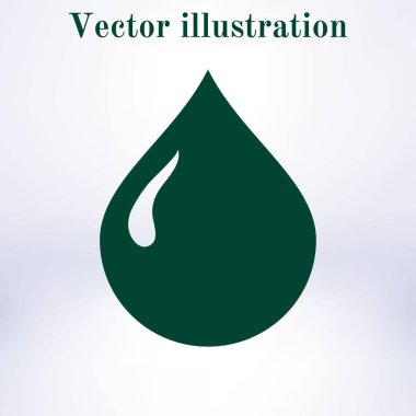 Petrol karakter. Petrol simgesi. Kan bağışı. Düz stil.