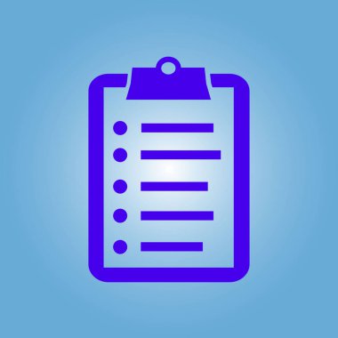 Listesi vektör simgesini denetleyin. Alışveriş listesi simgesi. Düz tasarım stili.