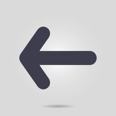 Ok simgesi. Kara navigasyonu için işaretçi yönünü.