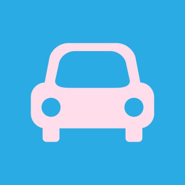 Taşıma simgesi. Araba işareti. Teslimat taşıma sembolü.