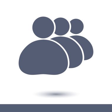 İnsanlar ya da sosyal işareti simgesi. İş en az sosyal gruplar.