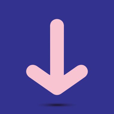 Ok simgesi. Kara navigasyonu için işaretçi yönünü.