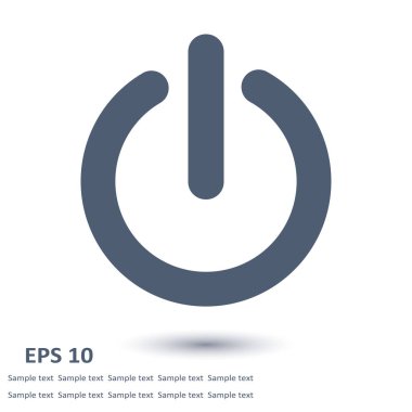 Güç işareti simgesi. Vektör çizim