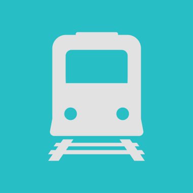 Tren simgesi. Metro sembolü. Tren istasyonu işareti.