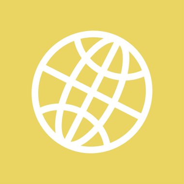 Küre simgesi. Düz tasarım stili dünya vektör simgeler.