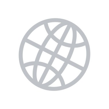 Küre simgesi. Düz tasarım stili dünya vektör simgeler.