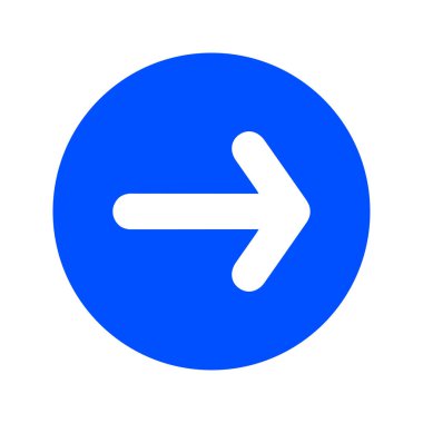 Ok simgesi. Kara navigasyonu için işaretçi yönünü.