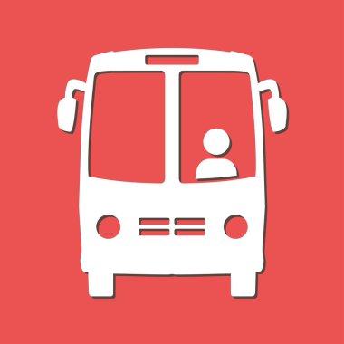 Otobüs simgesi. Lokomotif sembolü. Uluslararası Turizm trafik. Rahat Araçlar.