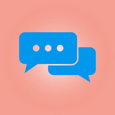 Geneli düz tasarım simgesi bubbles 