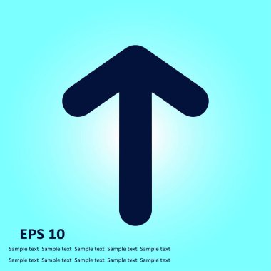 Ok simgesi. Kara navigasyonu için işaretçi yönünü.