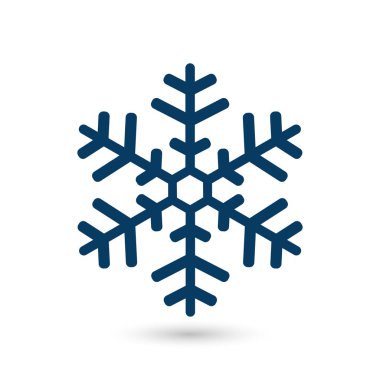 Kar tanesi simgesi. Yılbaşı Dekorasyonu. Tüm Noel ve yeni yıl kutlamak için.