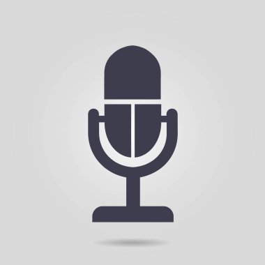 Hoparlör simgesi. Canlı müzik işareti. Düz tasarım stili. 