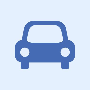 Taşıma simgesi. Araba işareti. Teslimat taşıma sembolü.