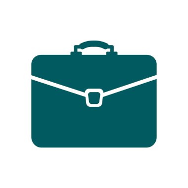 Evrak çantası ikonu, vektör illüstrasyonu. düz tasarım biçimi. 