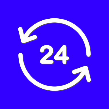 Saat saat etrafında bir gün simgesini açın. Rozet-saat çalışma süresi.