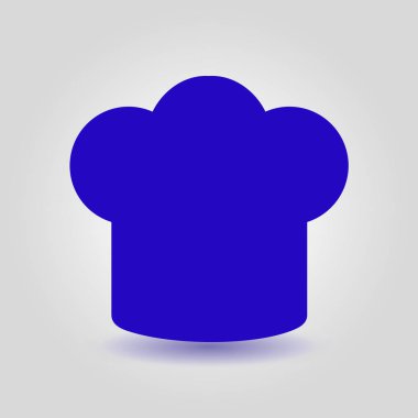 Chef şapka işareti simgesi. Şapka pişirme sembolü.
