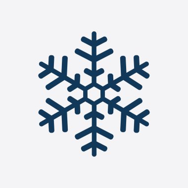 Kar tanesi simgesi. Yılbaşı Dekorasyonu. Tüm Noel ve yeni yıl kutlamak için.