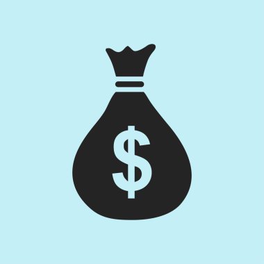 Doları Usd para birimi simgesi. Düz tasarım stili. 