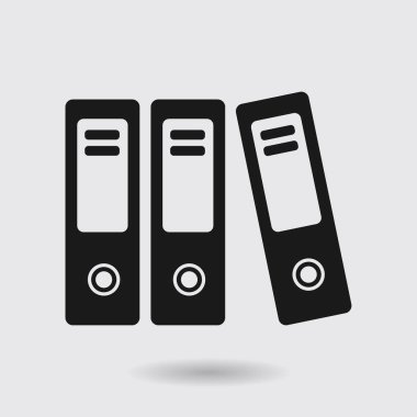 Evrak ve belgeler Office klasörler. Arşiv klasör simgesi. 