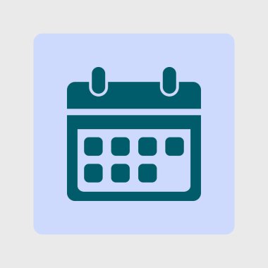 Vektör takvim simgesini. Önemli tarihler işareti. Düz tasarım stili.