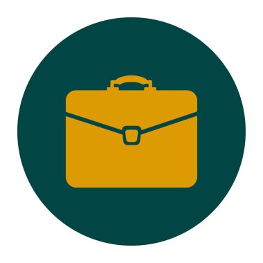 Evrak çantası ikonu, vektör illüstrasyonu. düz tasarım biçimi. 