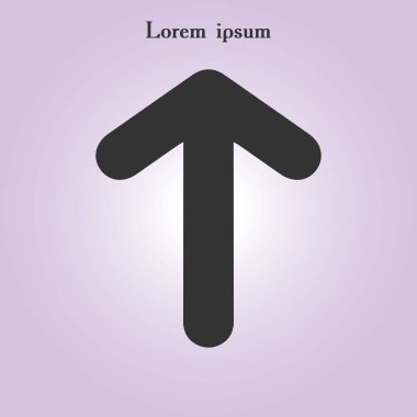 Ok simgesi. Kara navigasyonu için işaretçi yönünü.