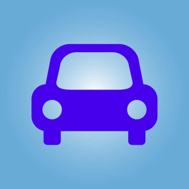 Taşıma simgesi. Araba işareti. Teslimat taşıma sembolü.