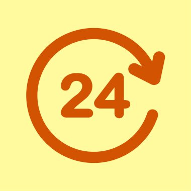 Saat saat etrafında bir gün simgesini açın..