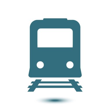 Tren simgesi. Metro sembolü. Tren istasyonu işareti.