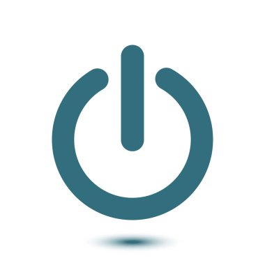 Güç işareti simgesi. Vektör çizim