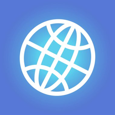 Küre simgesi. Düz tasarım stili dünya vektör simgeler.