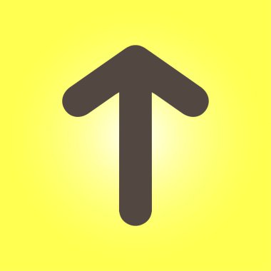 Ok simgesi. Kara navigasyonu için işaretçi yönünü.