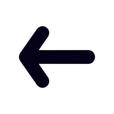 Ok simgesi. Kara navigasyonu için işaretçi yönünü.