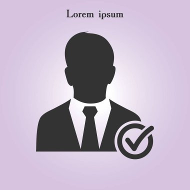 Kullanıcı işareti simgesi ekleyin. Arkadaş simgesi eklemek. Düz tasarım stili.