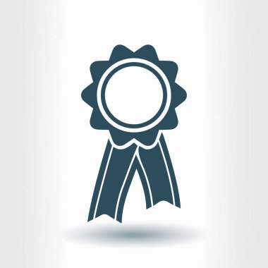  Kurdele simgesi ile rozet. Ödülü rozet şerit erkek ile.