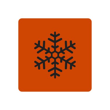 Kar tanesi simgesi. Yılbaşı Dekorasyonu. Tüm Noel ve yeni yıl kutlamak için.