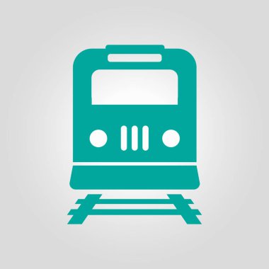 Tren simgesi. Metro sembolü. Tren istasyonu işareti.