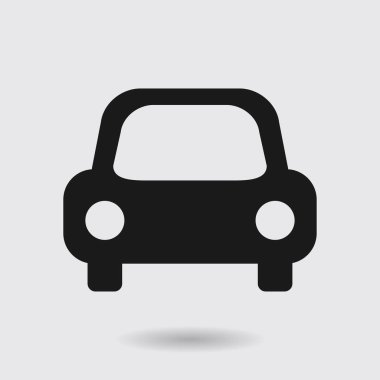 Taşıma simgesi. Araba işareti. Teslimat taşıma sembolü.