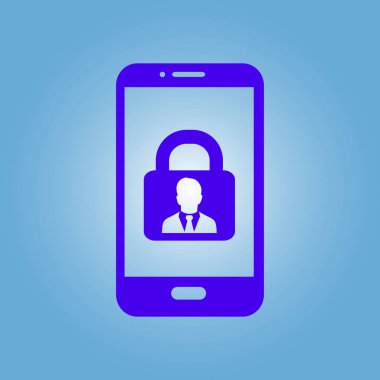 Internet güvenlik kavramı simgesi. Kimlik ve koruma simgesi.